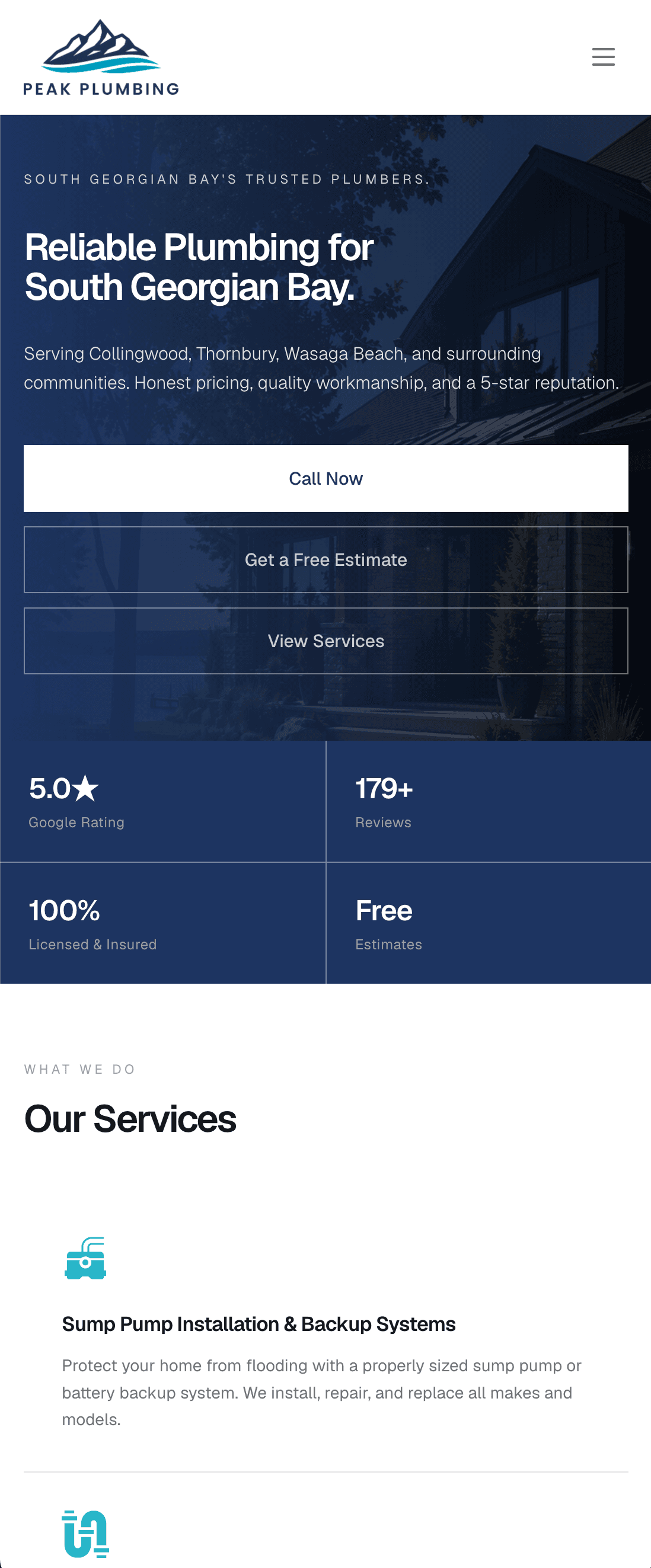 Peak Plumbing — mobile