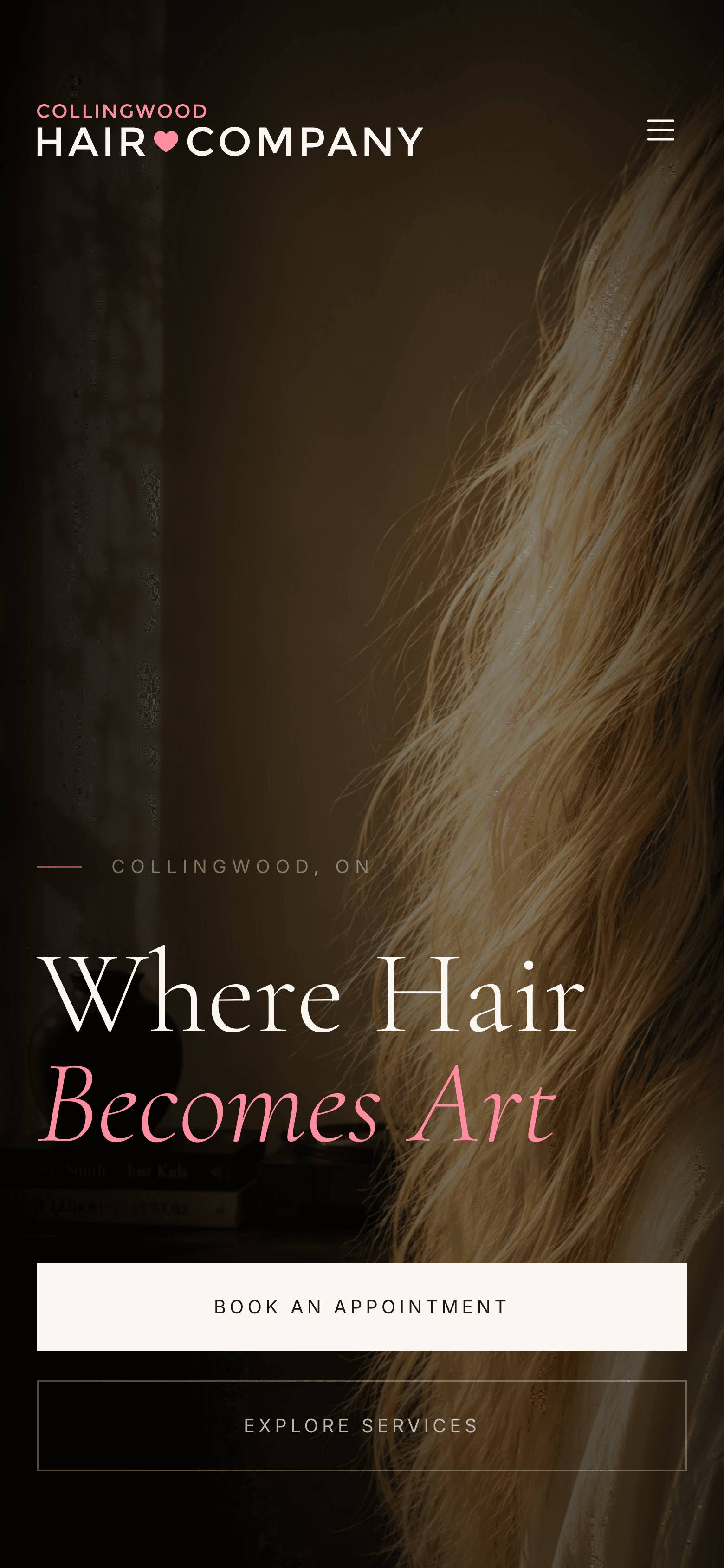 Collingwood Hair Company — mobile