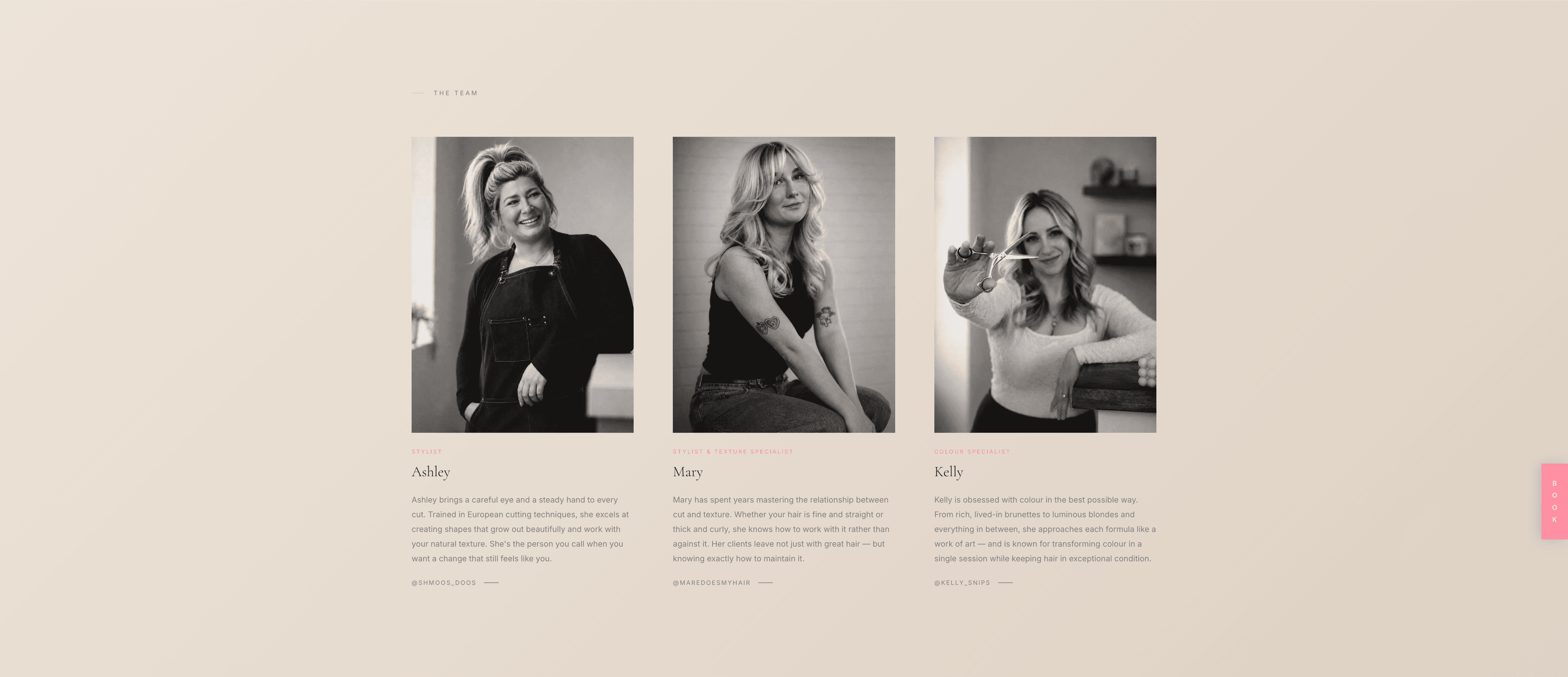 Collingwood Hair Company — The full roster.