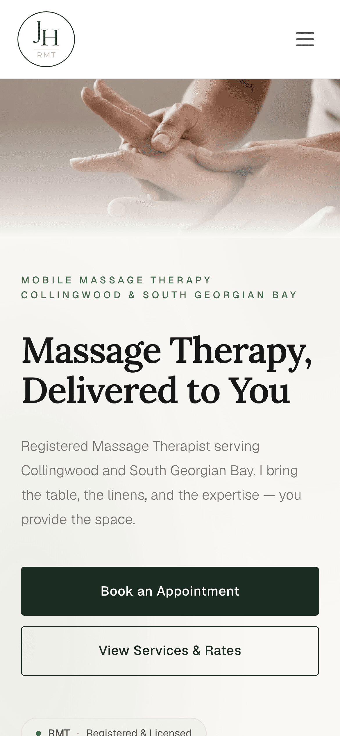 Jenn Hay RMT — mobile