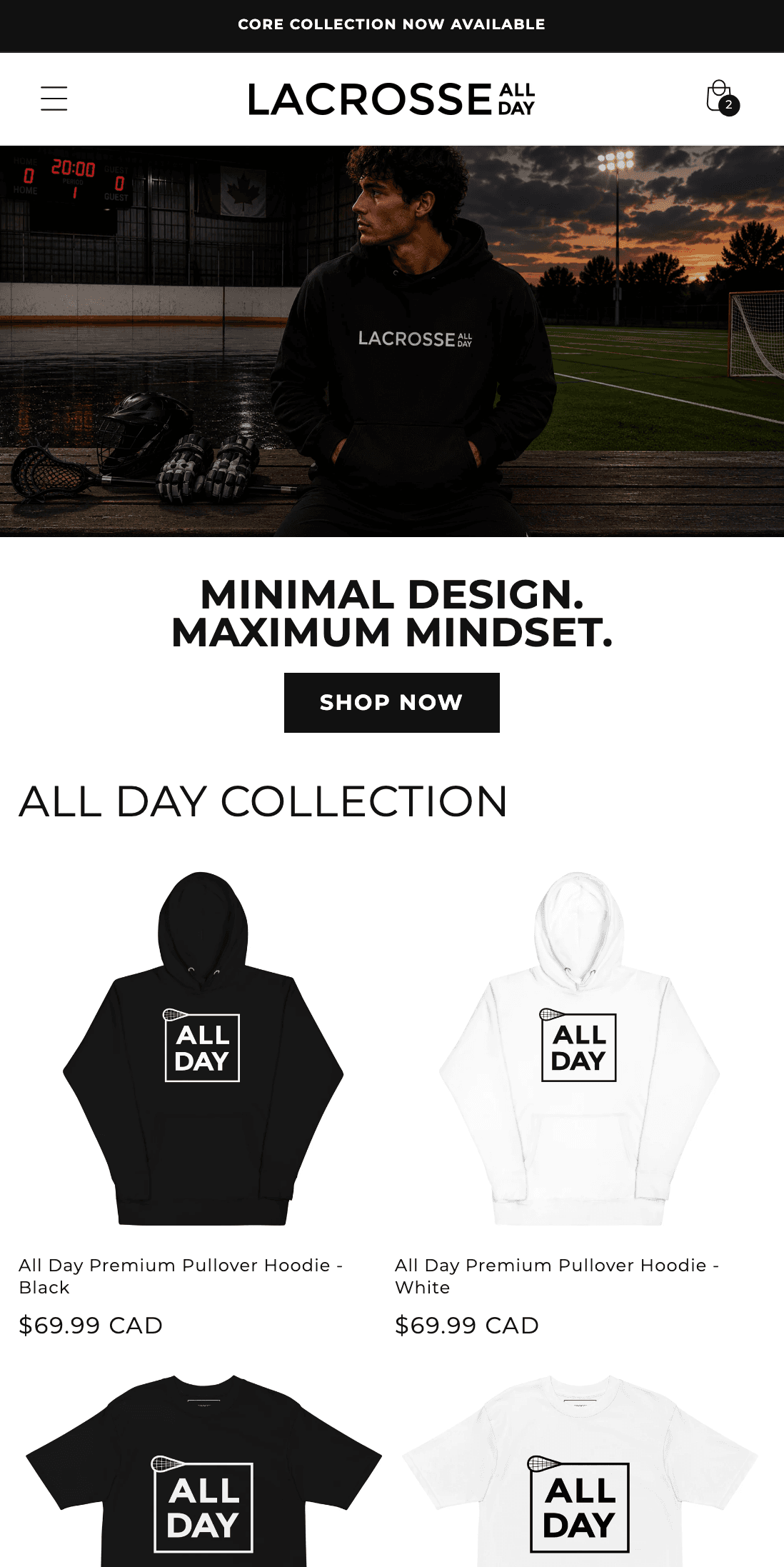 Lacrosse All Day — mobile