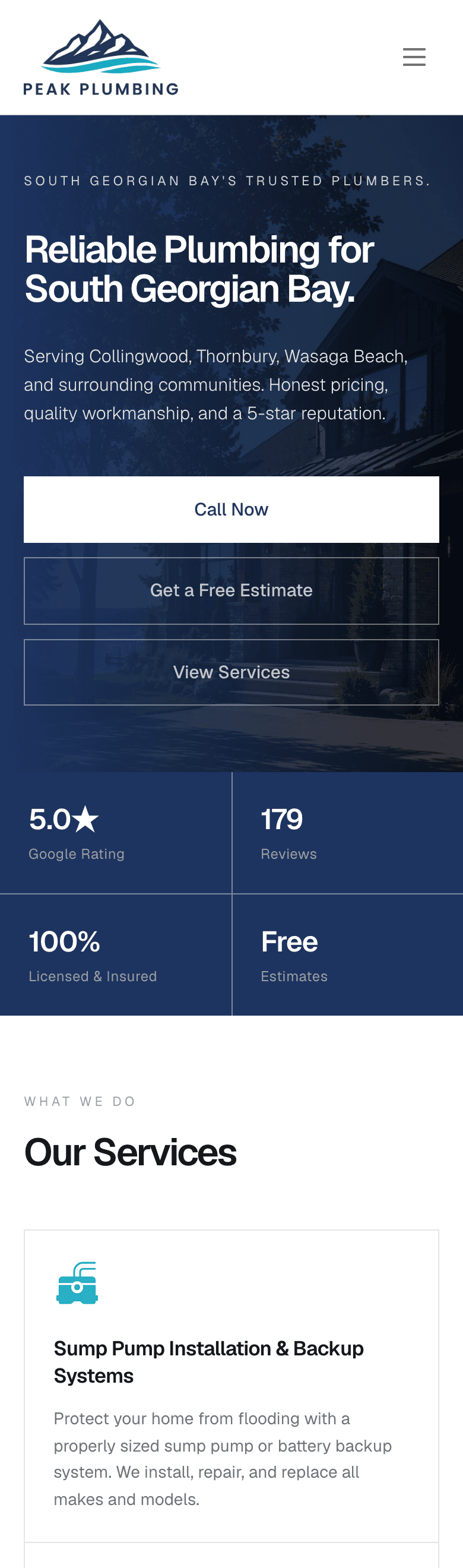 Peak Plumbing — mobile